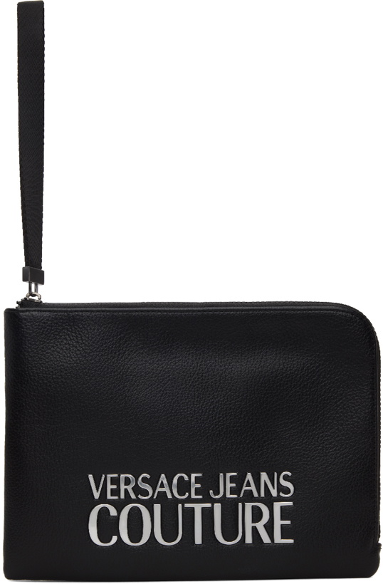 Photo: Versace Jeans Couture Black Grained Pouch