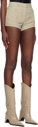 Coperni Beige Four Pocket Tailored Mini Shorts