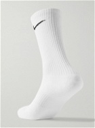 Nike Training - Six-Pack Everyday Plus Ribbed Dri-FIT Cotton-Blend Socks - White