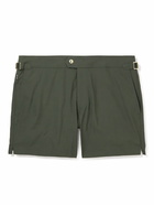 TOM FORD - Slim-Fit Short-Length Swim Shorts - Green