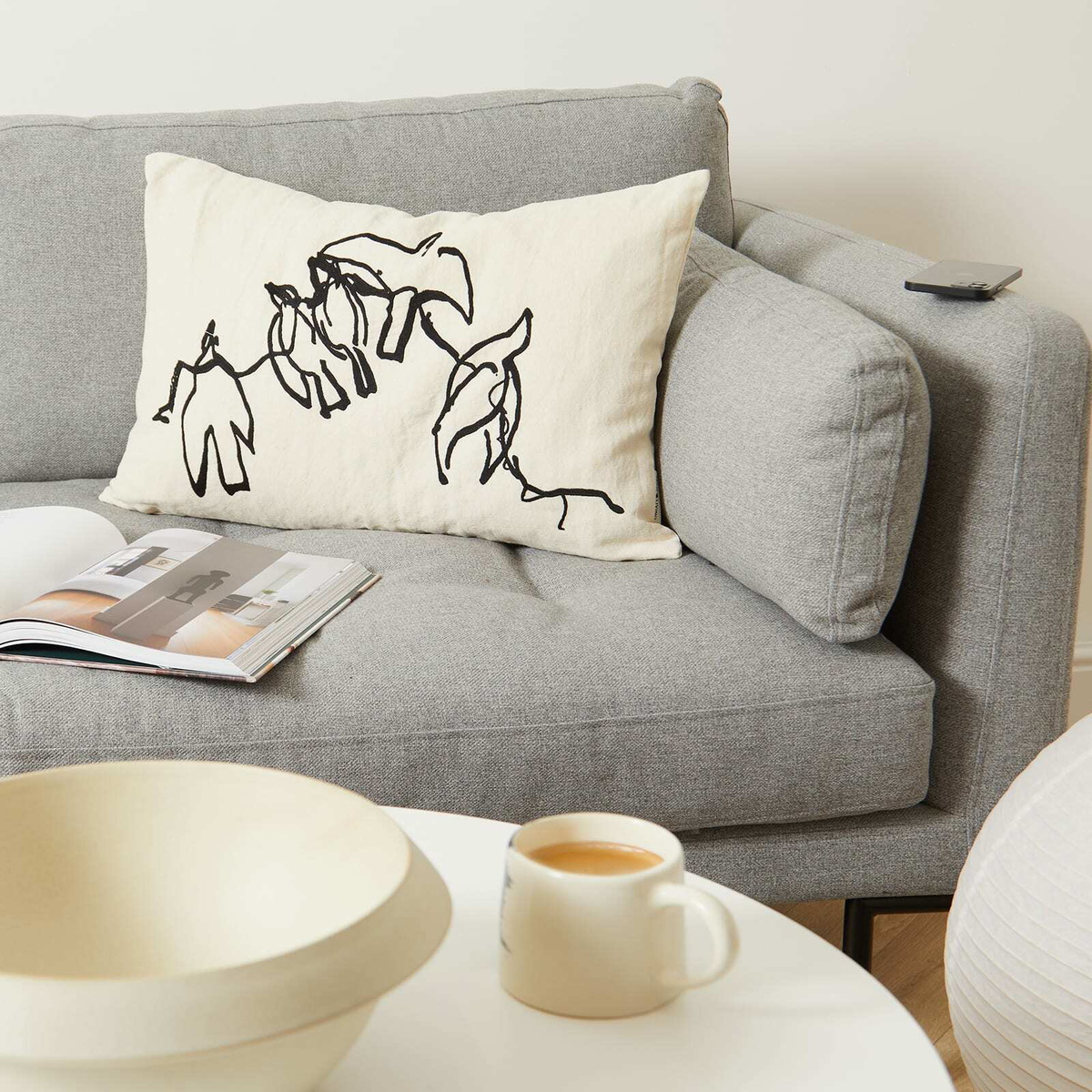 ferm LIVING Vuelo Cushion in Natural 