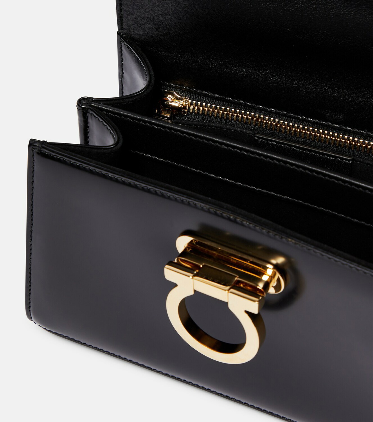 Ferragamo - Gancini Small leather tote bag