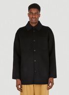 Wool Shirt Jacket in Black