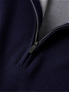 Kjus Golf - Kulm Merino Wool-Blend Half-Zip Golf Sweater - Blue