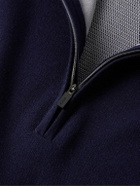 Kjus Golf - Kulm Merino Wool-Blend Half-Zip Golf Sweater - Blue