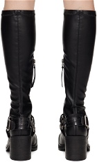 Acne Studios Black Pull-On Buckle Boots