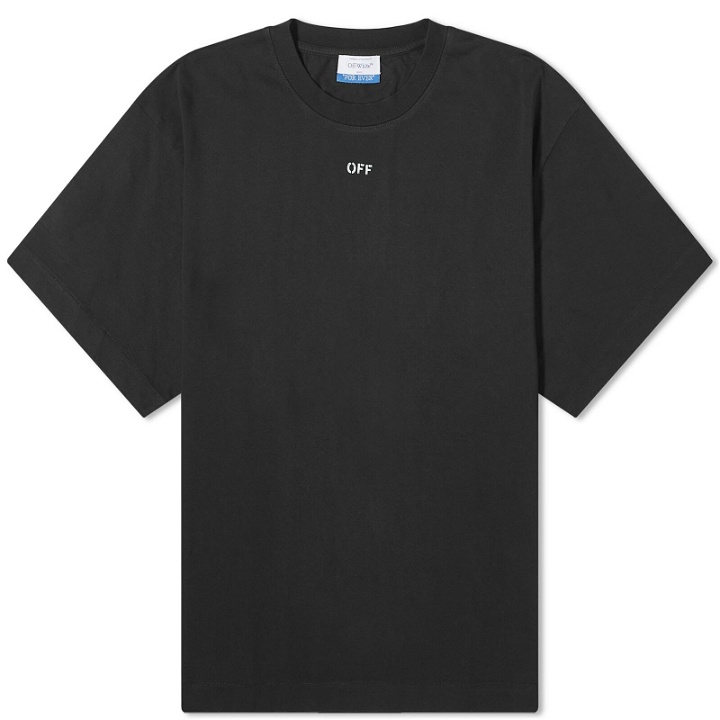 Photo: Off-White Men's Stamp Skate T-Shirt in Black/White