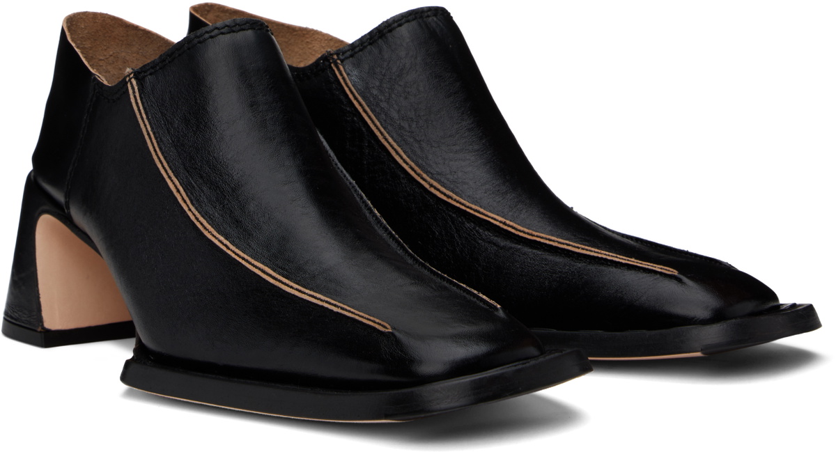 Miista Black Autumn Mule Heels