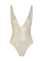 Melissa Odabash Caribbean V-neck Swimsuit Gold