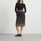 Maison Margiela Women's Check Midi Skirt in Cobalt/Black