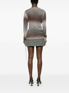 Jade Cropper Draped Long-Sleeve Top