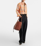 God's True Cashmere Twilight linen shirt with moonstone