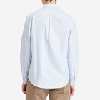 Portuguese Flannel Men's Belavista Stripe Button Down Oxford Shirt in Blue Stripe