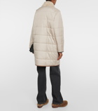 Brunello Cucinelli Quilted shearling-trimmed puffer coat