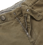 Brunello Cucinelli - Linen and Cotton-Blend Cargo Shorts - Army green