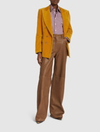 ETRO Leather Wide Leg Pants