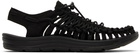 KEEN Black UNEEK Sandals