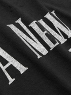 Remi Relief - A New Day Logo-Print Cotton-Jersey T-Shirt - Black