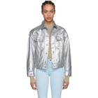 Acne Studios Silver Denim Lamp Jacket