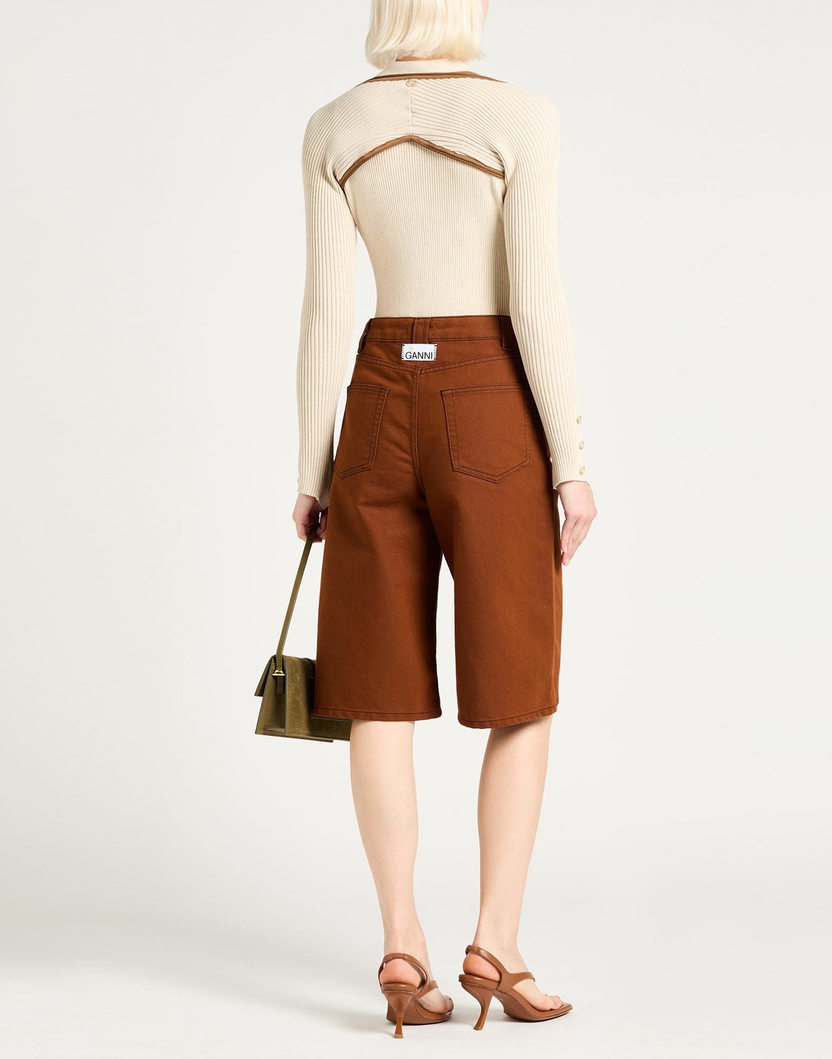 Jacquemus Womens Bodysuit in Beige