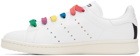 Stella McCartney White & Pink Ed Curtis Edition Stan Smith Low Sneakers