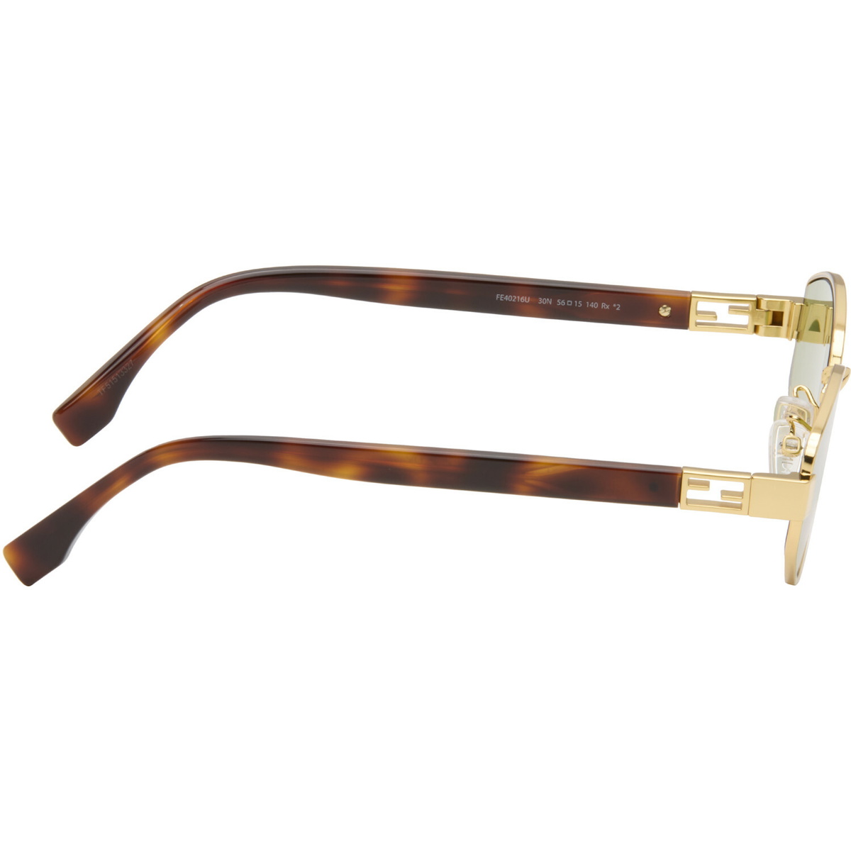 Fendi Gold Baguette Sunglasses
