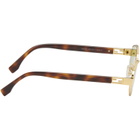 Fendi Gold Baguette Sunglasses