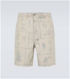 RRL Printed linen shorts