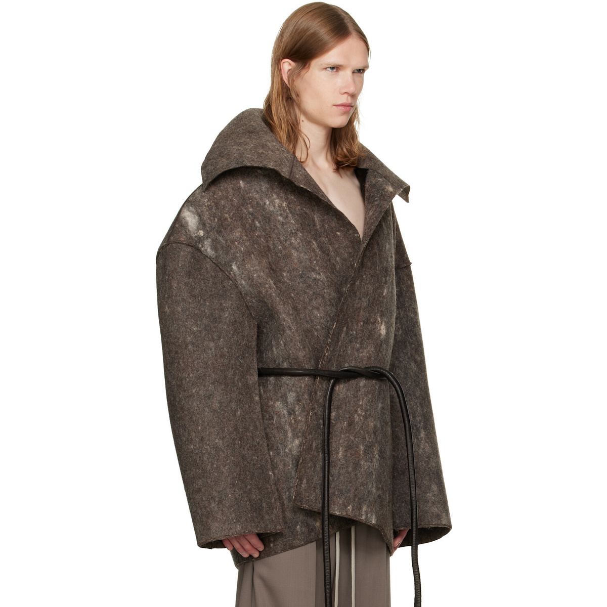 Rick Owens Black Tower Dracucollar Jacket