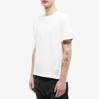 Thom Browne Men's Relaxed Fit Side Split Classic T-Shirt in White