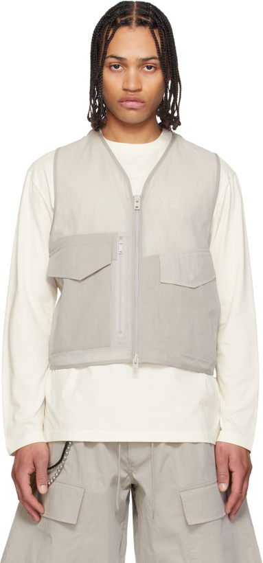 Photo: Y-3 Taupe Tactical Utility Vest