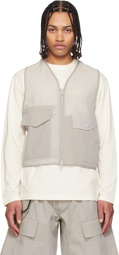 Y-3 Taupe Tactical Utility Vest