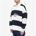 Tommy Jeans Men's Colourblock Archive Rugby Shirt in Blue