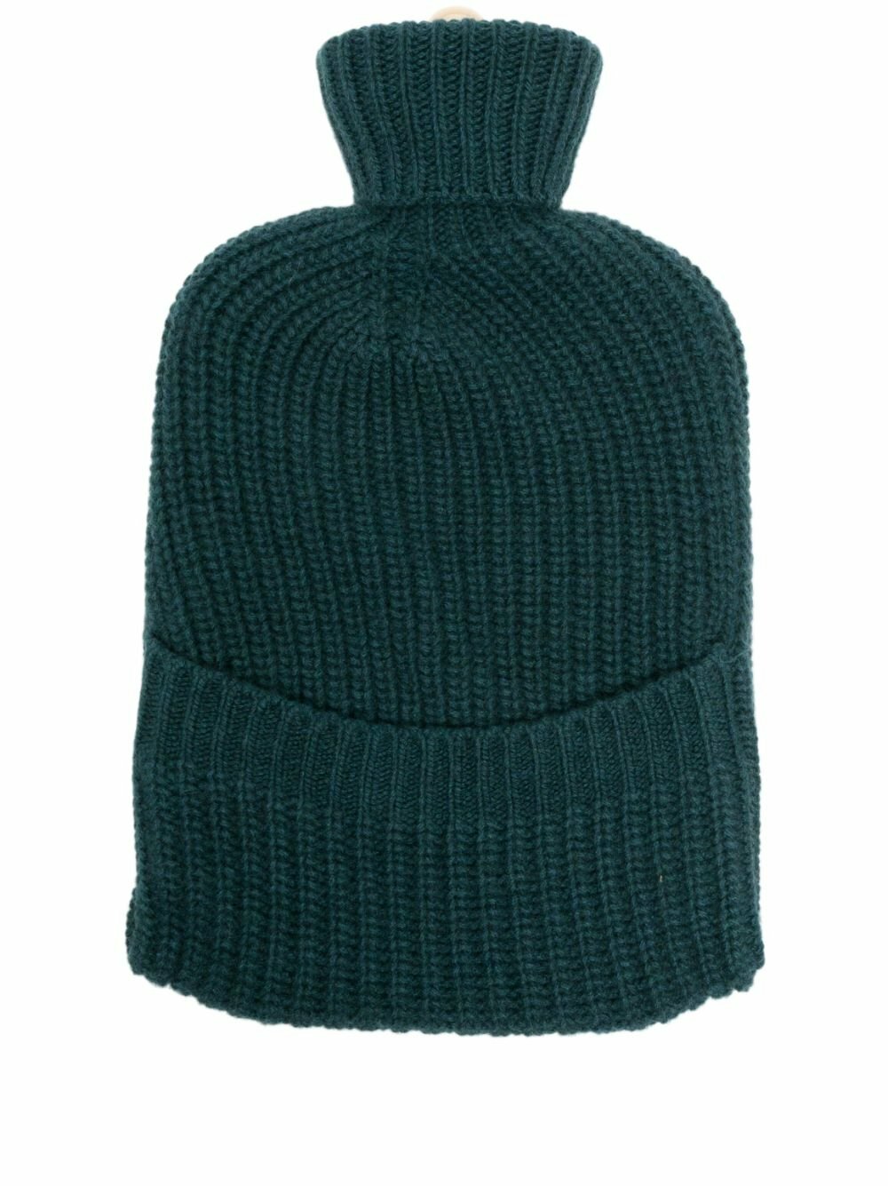 Johnstons Of Elgin X Browns Green Ribbed Cashmere Hot Water Bottle