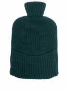 Johnstons Of Elgin X Browns Green Ribbed Cashmere Hot Water Bottle