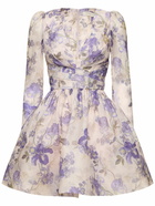 ZIMMERMANN - Lyrical Printed Linen & Silk Mini Dress