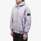 Stone Island Men's Crinkle Reps Hooded Jacket in Lavender