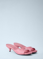 Prada Patent Leather Kitten Heel Mules