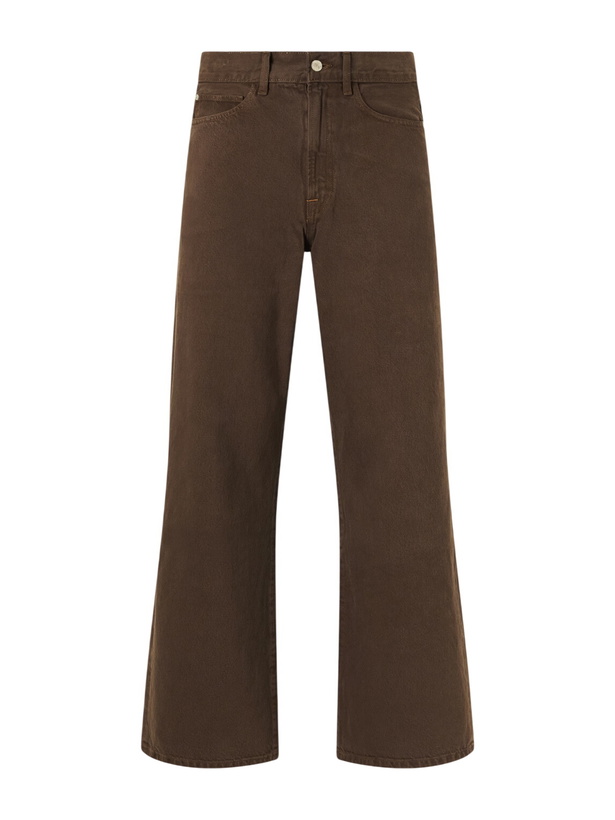 Photo: The Elder Statesman - Hunter Wide-Leg Organic Jeans - Brown