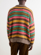 Monitaly - Fair Isle Alpaca-Blend Intarsia Sweater - Brown