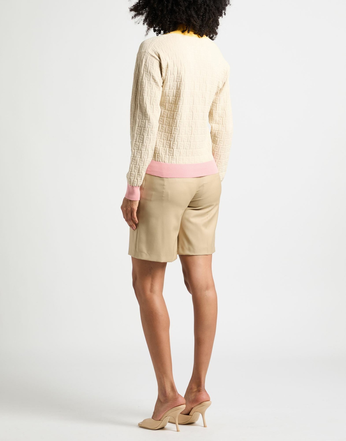 Fendi Womens Sweater in Beige