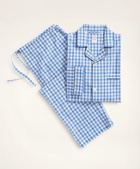 Brooks Brothers Men's Check Pajamas | Blue