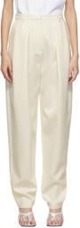 Magda Butrym Off-White Shaldon Pleated Trousers