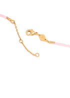Anni LU Oh So Fine 18kt Gold-plated Beaded Necklace - Pink - One Size