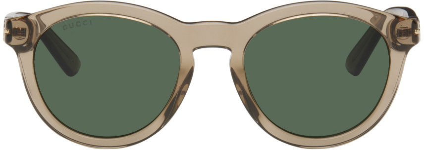 Gucci Brown Round-Frame Sunglasses Gucci