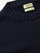 DE BONNE FACTURE - Cotton Sweater - Blue