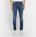 Nudie Jeans - Skinny Lin Organic Stretch-Denim Jeans - Men - Blue