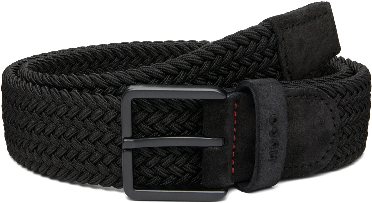 Hugo Black Braided Belt