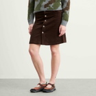 Gramicci Women's Button Down Midi Skirt in Deep Brown