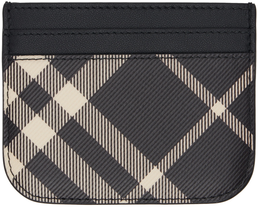 Burberry Black Check Card Holder